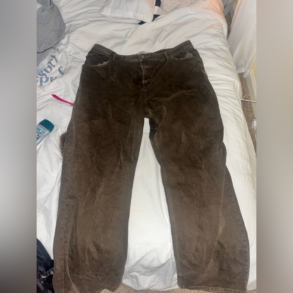 Brown 90’s high rise relaxed jean
